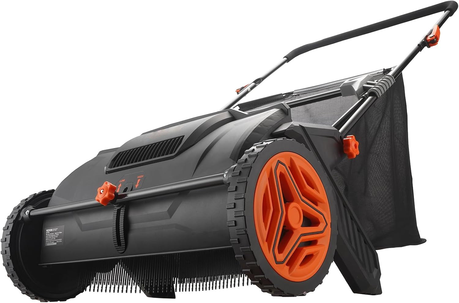 Push Lawn Sweeper, 26inch Leaf & Grass Collector