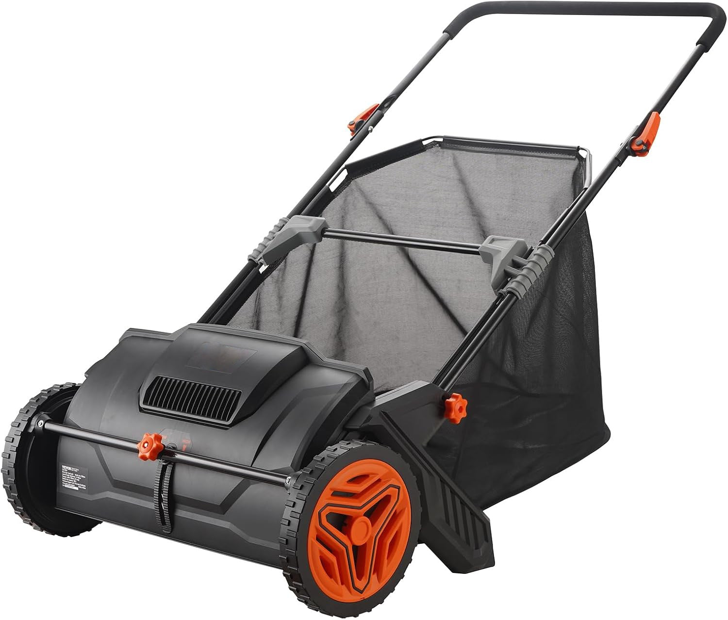 Push Lawn Sweeper, 26inch Leaf & Grass Collector