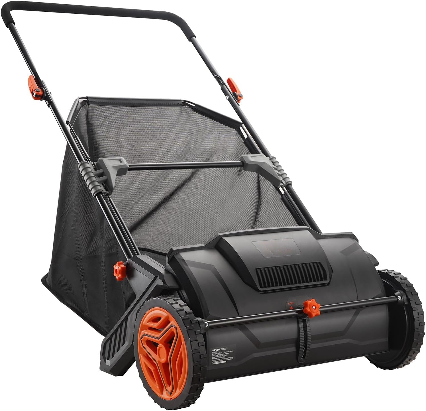 Push Lawn Sweeper, 26inch Leaf & Grass Collector