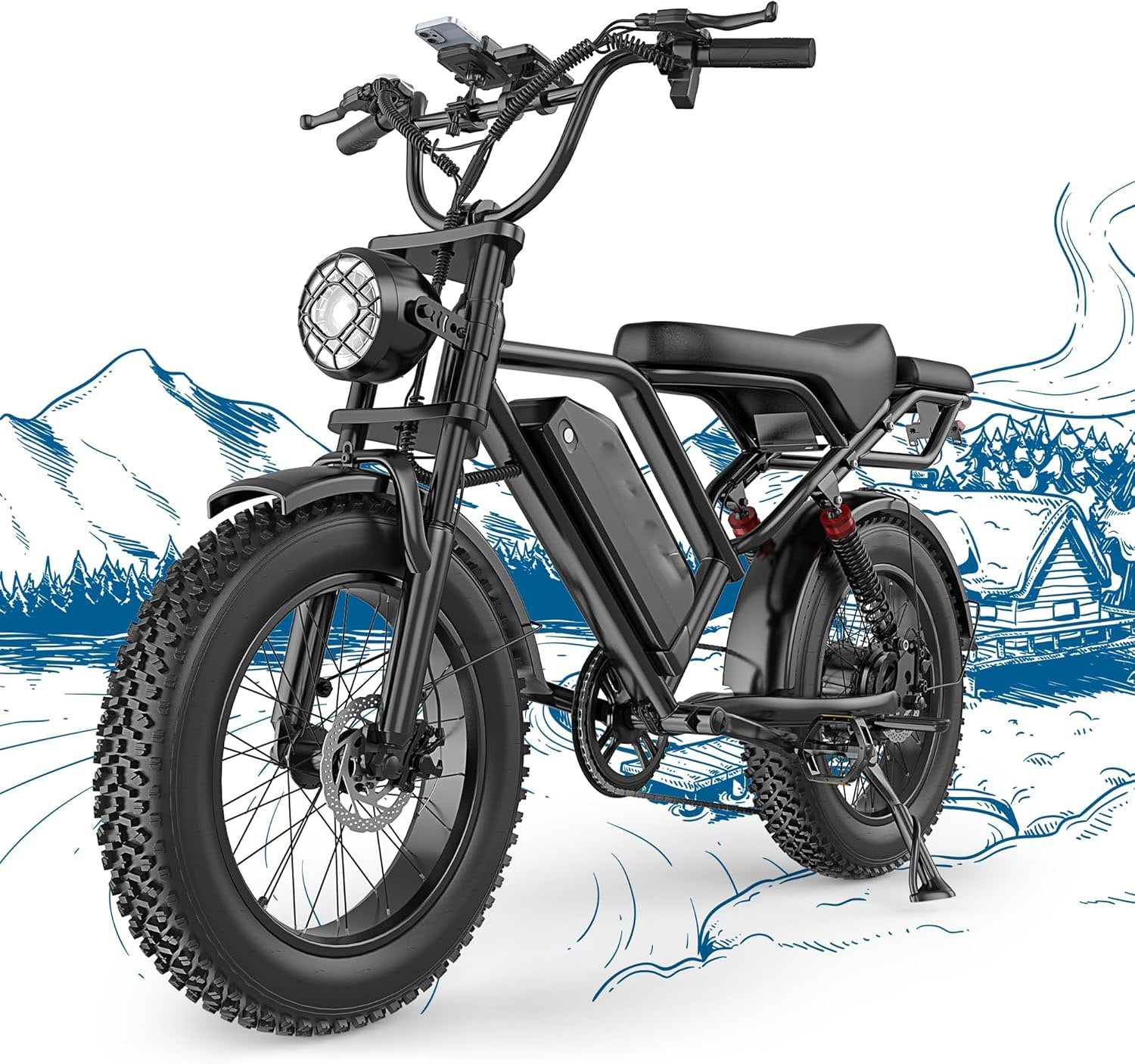 Fat Tire Electric Dirt Bike (1500W, 31MPH, 70 Mile Range)