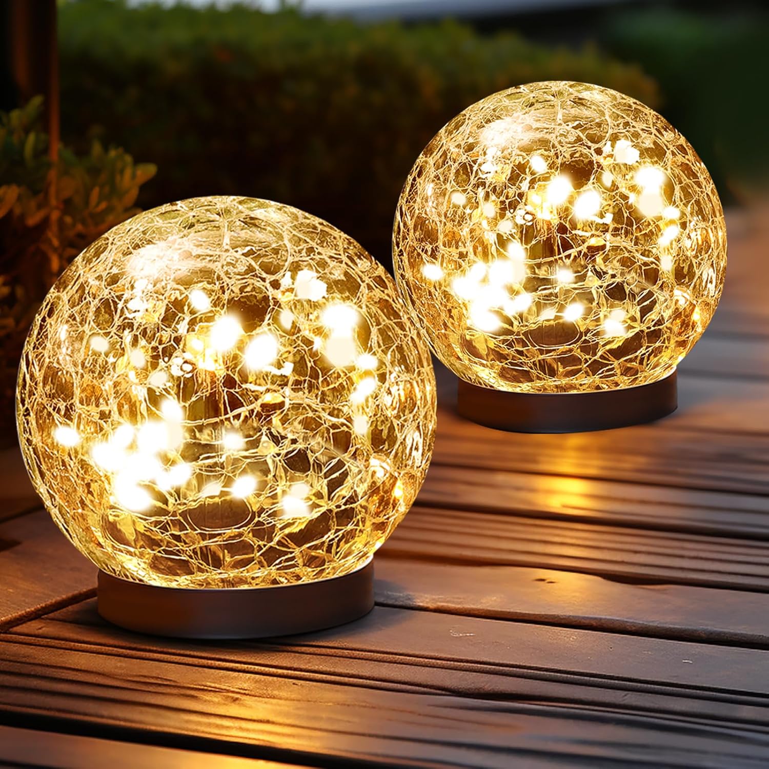 Solar Globe Lights Outdoor Waterproof-Solar Balls