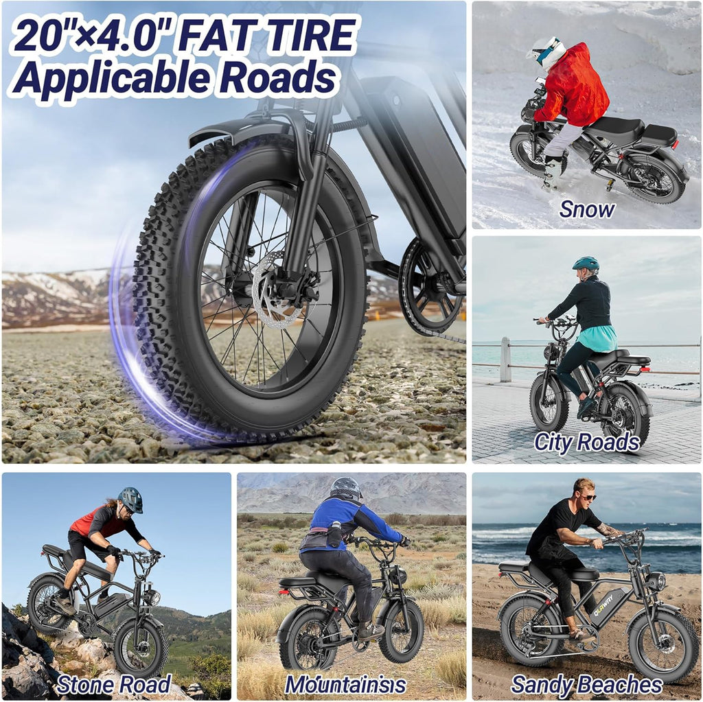 Fat Tire Electric Dirt Bike (1500W, 31MPH, 70 Mile Range)