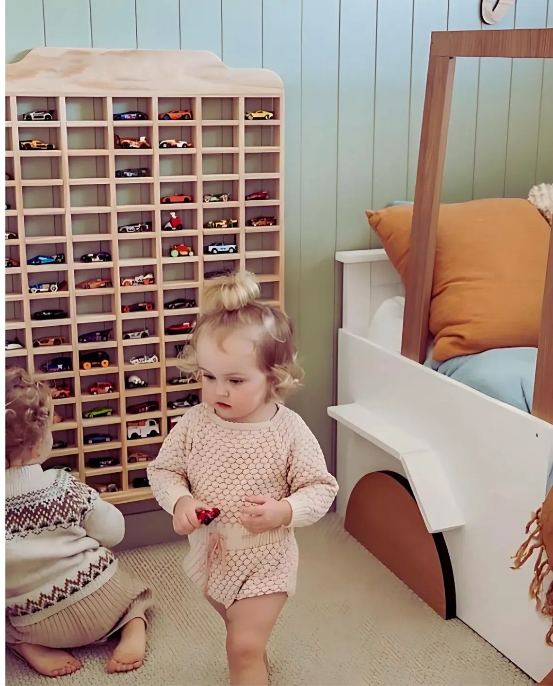 Wooden Toy Car Garage